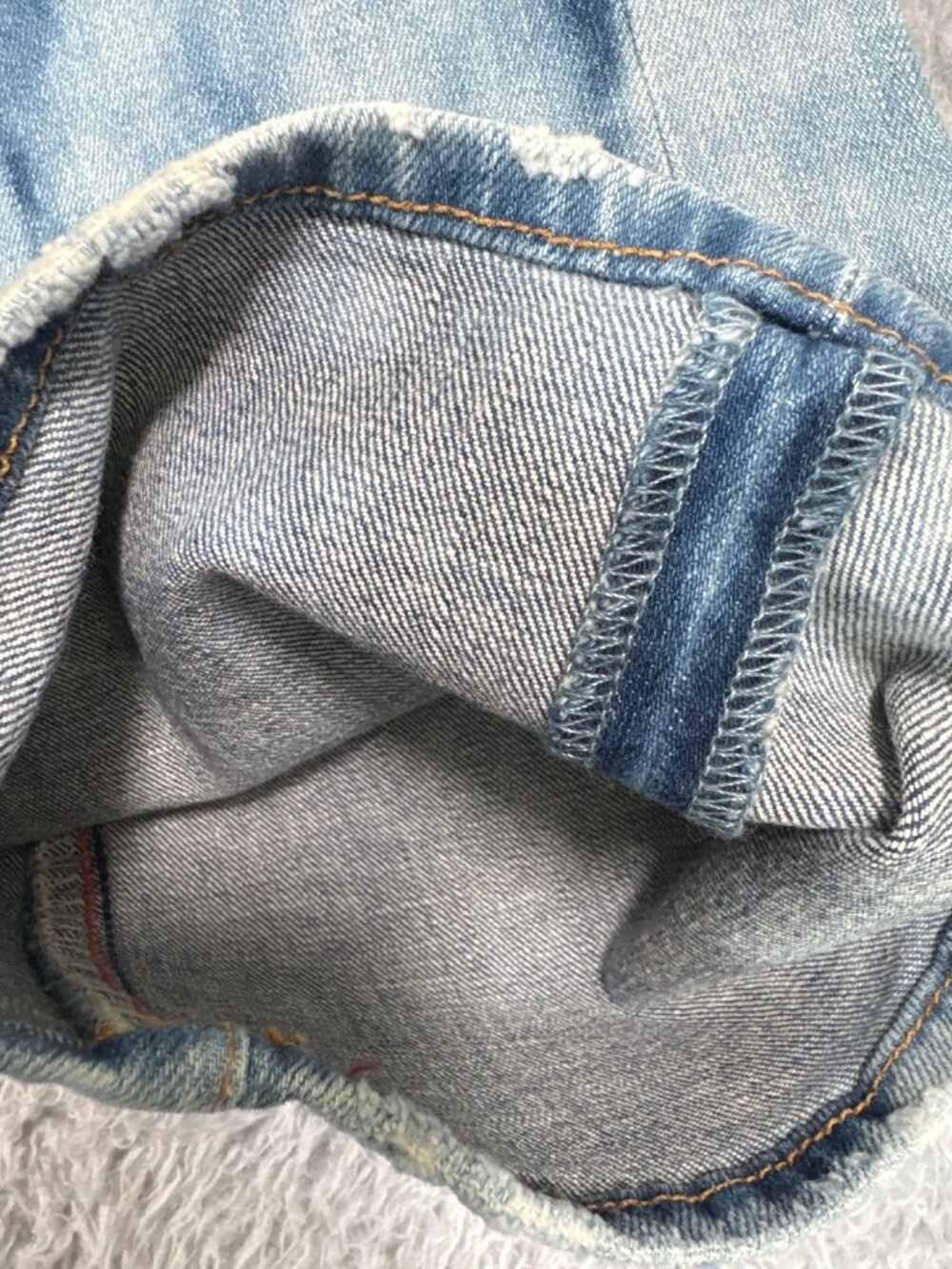 Big Star Flare Jeans 27R Bleach Wash Stretch Denim USA Retro Y2K Hippie - Picture 13 of 14